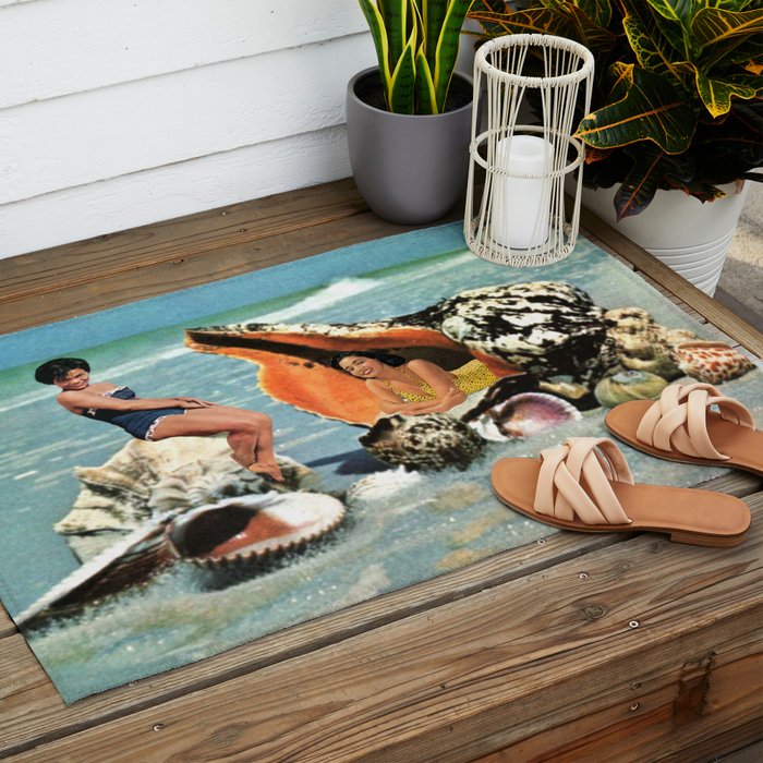 Greetings from Seashells! Outdoor Rug Gallery Image 2