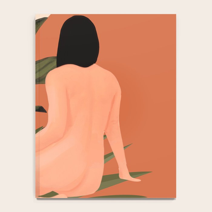 Minimal Abstract Art Nude Woman 7 Notebook Gallery Image 4