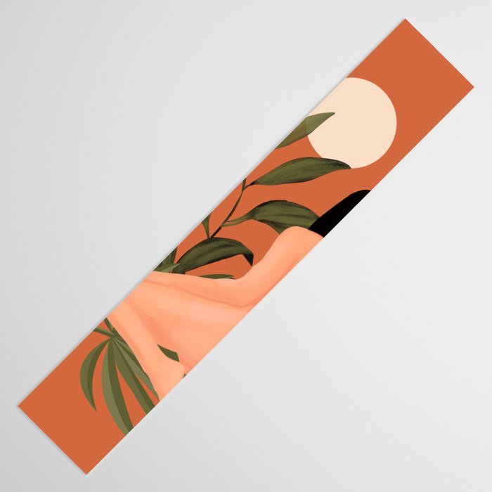 Minimal Abstract Art Nude Woman 7 Table Runner Gallery Image 3