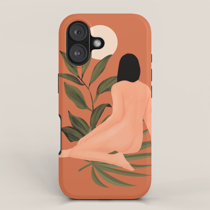 Minimal Abstract Art Nude Woman 7 iPhone Case Gallery Image 1