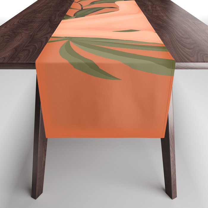 Minimal Abstract Art Nude Woman 7 Table Runner Gallery Image 1