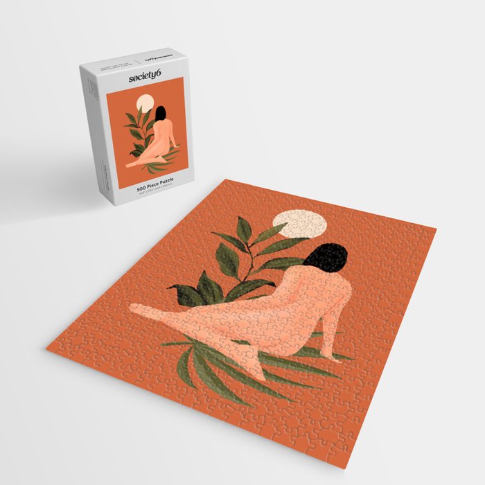 Minimal Abstract Art Nude Woman 7 Jigsaw Puzzle Gallery Image 2