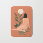 Minimal Abstract Art Nude Woman 7 Bath Mat Gallery Image 1
