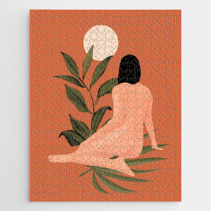 Minimal Abstract Art Nude Woman 7 Jigsaw Puzzle Gallery Image 1