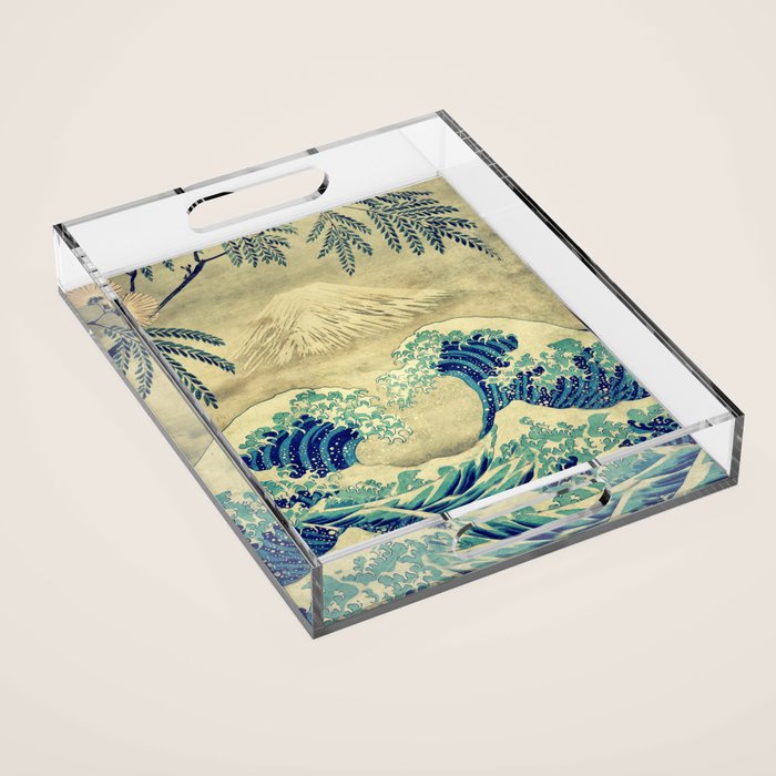 The Great Blue Embrace at Yama Acrylic Tray Gallery Image 1