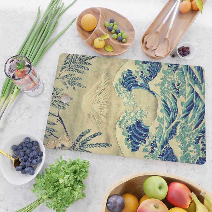 The Great Blue Embrace at Yama Cutting Board Gallery Image 2