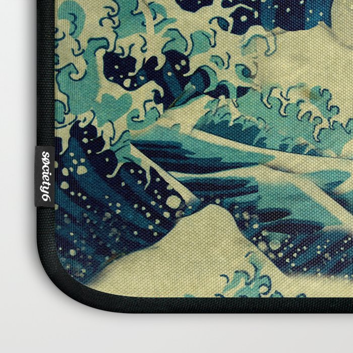 The Great Blue Embrace at Yama Laptop Sleeve Gallery Image 3