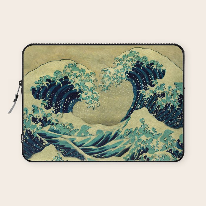 The Great Blue Embrace at Yama Laptop Sleeve Gallery Image 1