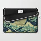 The Great Blue Embrace at Yama Laptop Sleeve Gallery Image 2