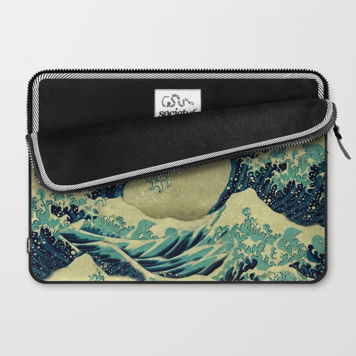 The Great Blue Embrace at Yama Laptop Sleeve Gallery Image 2
