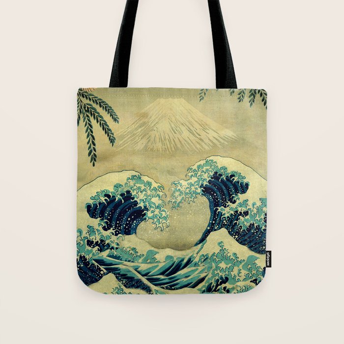 The Great Blue Embrace at Yama Tote Bag Gallery Image 1