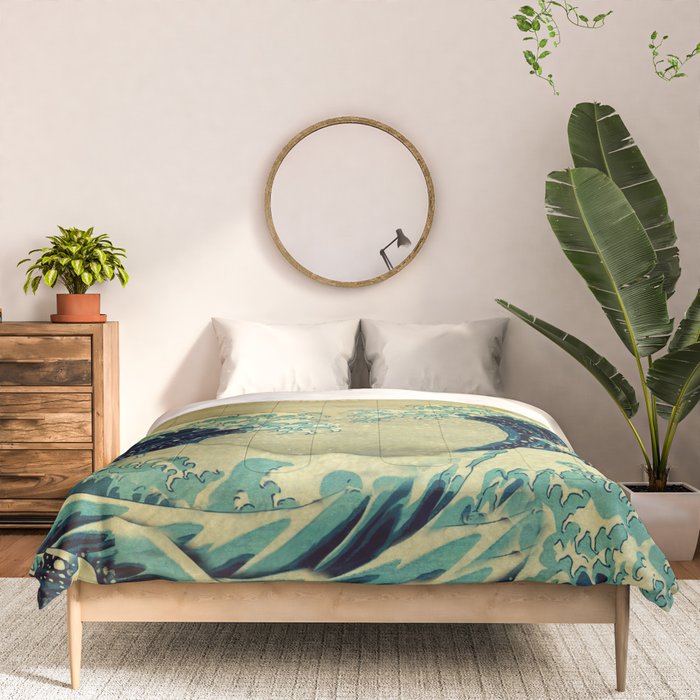 The Great Blue Embrace at Yama Comforter Gallery Image 3