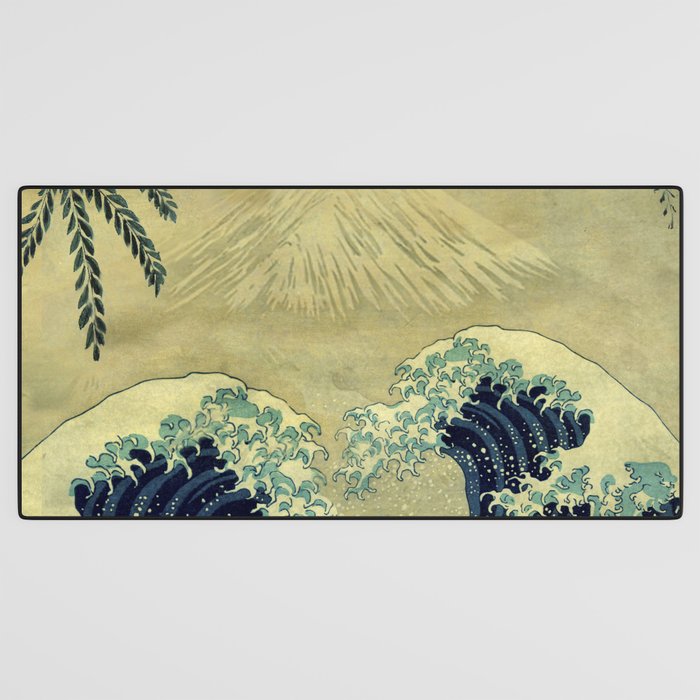 The Great Blue Embrace at Yama Desk Mat Gallery Image 3