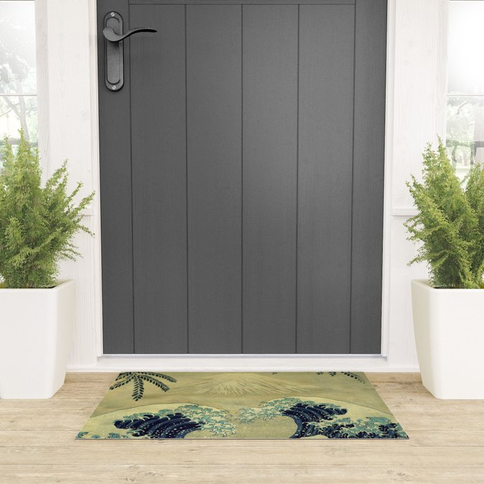 The Great Blue Embrace at Yama Welcome Mat Gallery Image 3