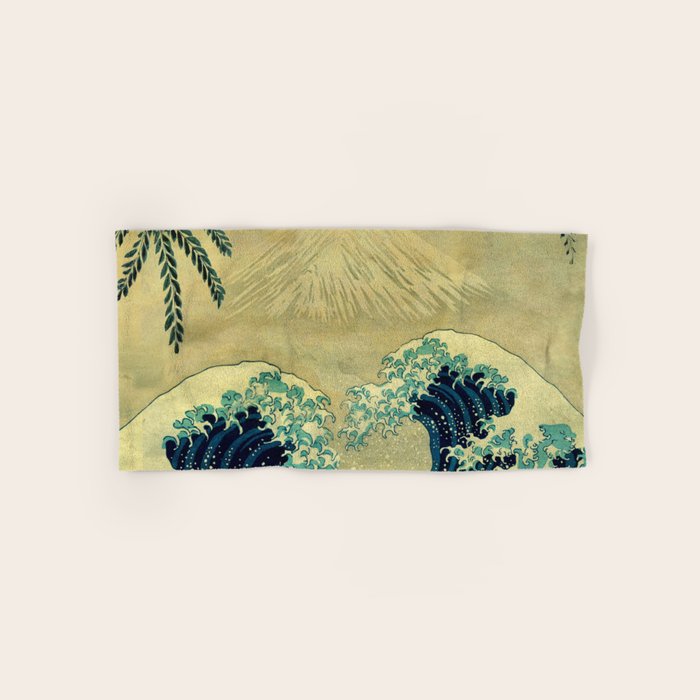 The Great Blue Embrace at Yama Bath Towel Gallery Image 1