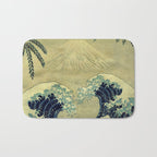 The Great Blue Embrace at Yama Bath Mat Gallery Image 1