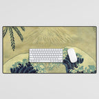 The Great Blue Embrace at Yama Desk Mat Gallery Image 1