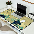 The Great Blue Embrace at Yama Desk Mat Gallery Image 2