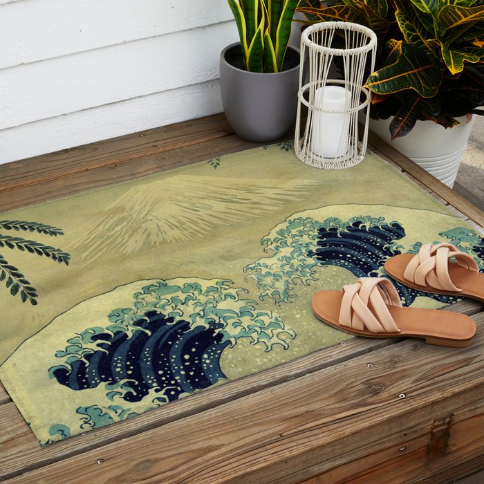 The Great Blue Embrace at Yama Outdoor Rug Gallery Image 2