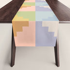 Geometric Color Block V Table Runner Gallery Image 1