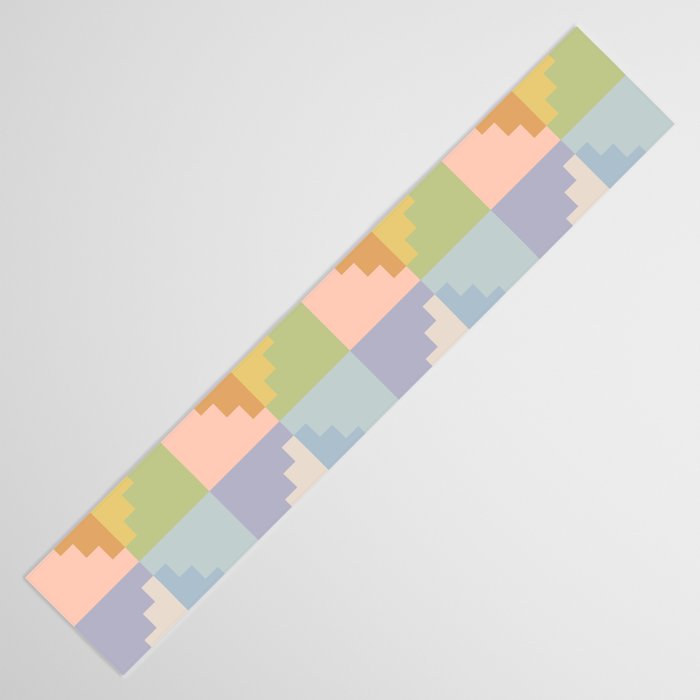 Geometric Color Block V Table Runner Gallery Image 3