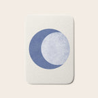 Moon Crescent - Blue Bath Mat Gallery Image 1