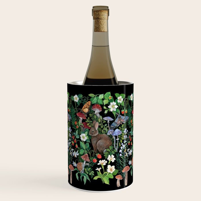 Rabbit and Strawberry Garden Wine Chiller Gallery Image 1