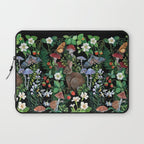 Rabbit and Strawberry Garden Laptop Sleeve Gallery Image 1