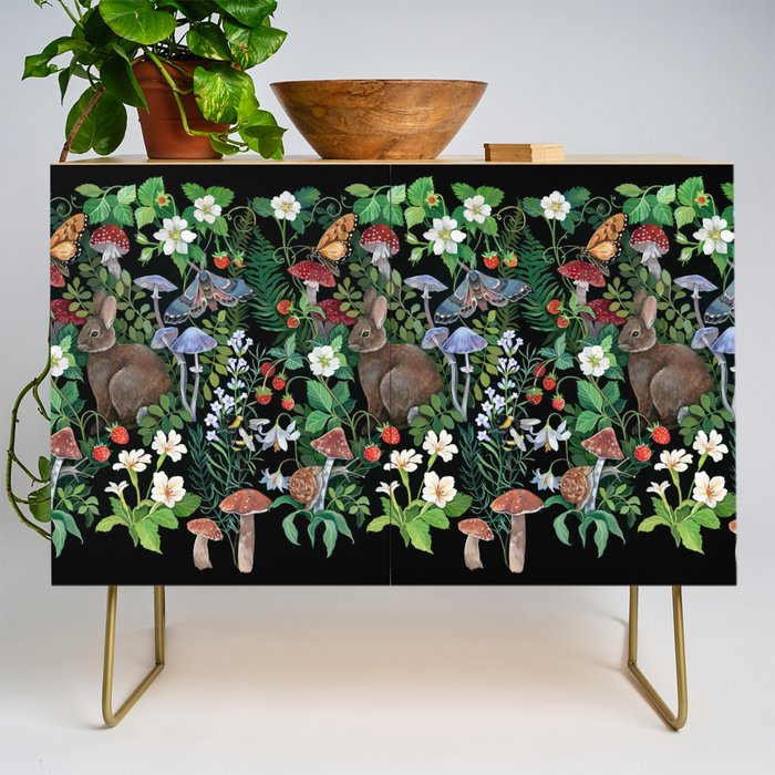Rabbit and Strawberry Garden Credenza Gallery Image 1