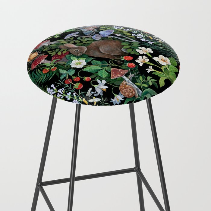 Rabbit and Strawberry Garden Stool Gallery Image 2