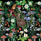 Rabbit and Strawberry Garden Coffee Mug Gallery Image 2