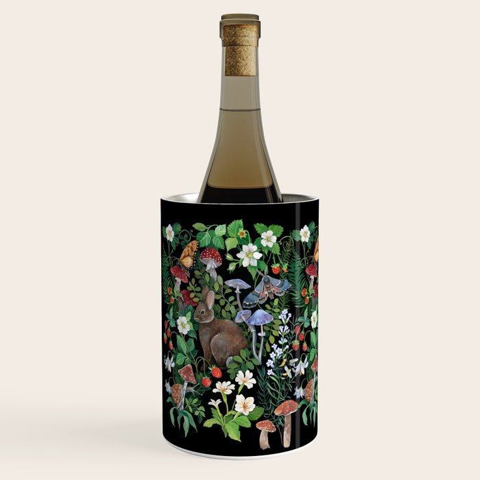 Rabbit and Strawberry Garden Wine Chiller Gallery Image 2