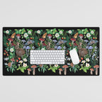 Rabbit and Strawberry Garden Desk Mat Gallery Image 1