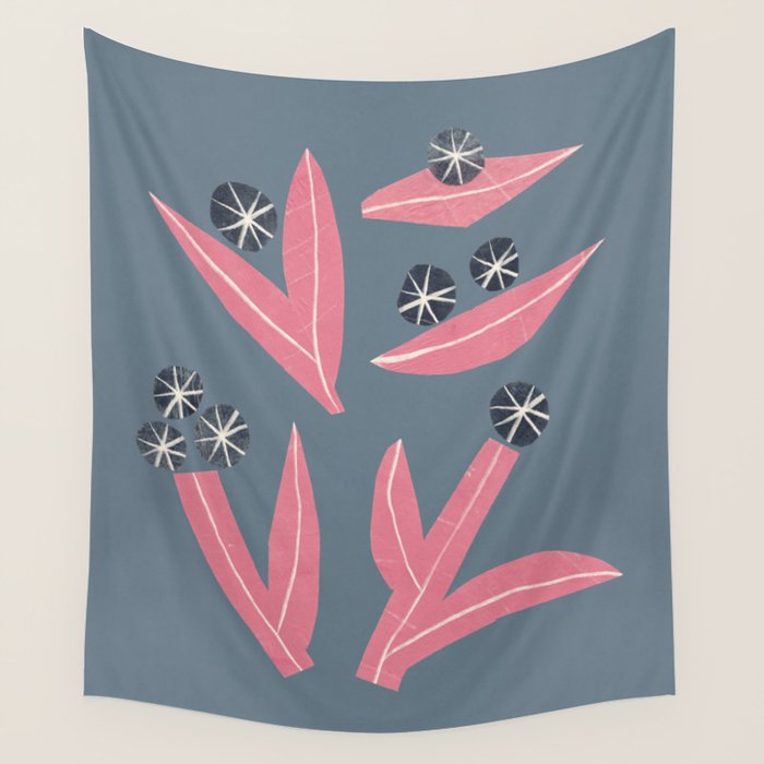 Small Collage: Florals Wall Tapestry Gallery Image 1