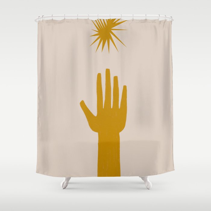 REACH FOR THE STARS Shower Curtain Gallery Image 1