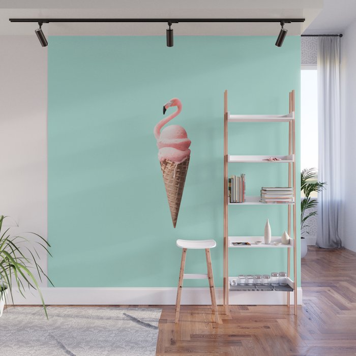 FLAMINGO CONE Wall Mural Gallery Image 1