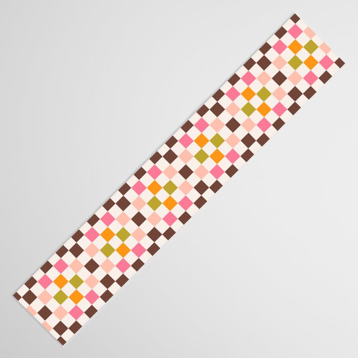Checkerboard - Warm Colors Table Runner Gallery Image 3
