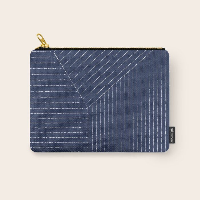 Lines (Navy) Carry All Pouch Gallery Image 1