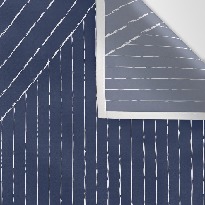 Lines (Navy) Wall Tapestry Gallery Image 3