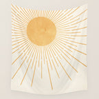 Boho Sun no. 8 Yellow Wall Tapestry Gallery Image 4