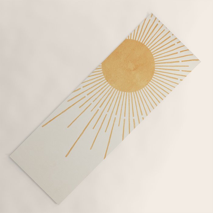 Boho Sun no. 8 Yellow Yoga Mat Gallery Image 1