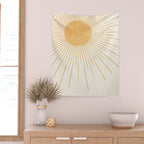 Boho Sun no. 8 Yellow Wall Tapestry Gallery Image 2