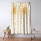 Boho Sun no. 8 Yellow Window Curtain Gallery Image 5