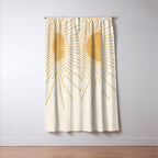 Boho Sun no. 8 Yellow Window Curtain Gallery Image 3