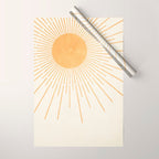 Boho Sun no. 8 Yellow Wrapping Paper Gallery Image 1