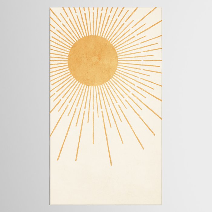 Boho Sun no. 8 Yellow Tablecloth Gallery Image 2