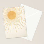 Boho Sun no. 8 Yellow Stationery Card Gallery Image 2
