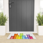 Rainbow of Cats Funny Whimsical Animals Welcome Mat Gallery Image 3