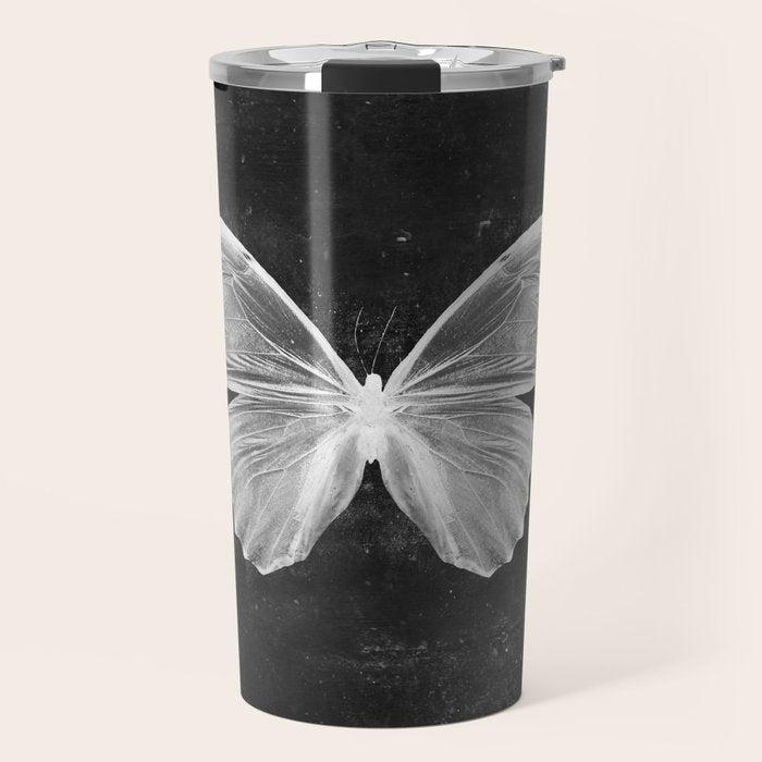 Butterfly in Black Travel Mug Gallery Image 1