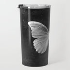 Butterfly in Black Travel Mug Gallery Image 3